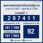 หวยออกวันที่1/2/66